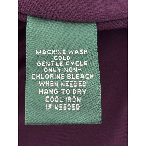 Lauren Ralph Lauren Dress 12 Ruched Draped Sheath V-Neck Cocktail Quiet Luxury - Picture 4 of 16